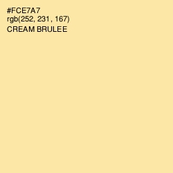 #FCE7A7 - Cream Brulee Color Image